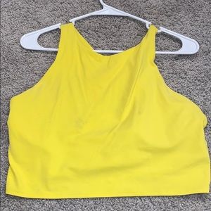 Athleta Powervita Crop Tank, SIZE XL YELLOW 💛